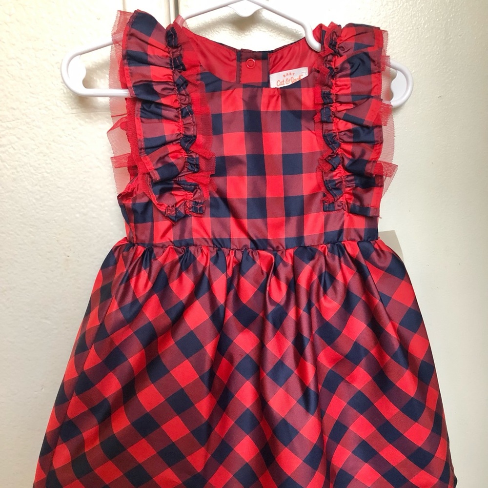 Cat & Jack Baby Plaid dress 2 piece